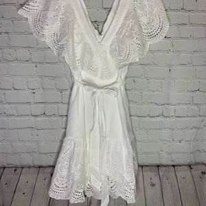 White lace dress